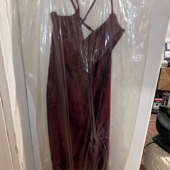 Bridesmaid dress Prom Dress DB - Wine color - Picture 9 of 9